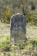 Borne vue de face. © Région Bourgogne-Franche-Comté, Inventaire du patrimoine