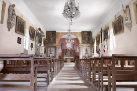 Nef, vue prise depuis l'entrée. © Région Bourgogne-Franche-Comté, Inventaire du patrimoine