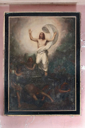 Vue d'ensemble du tableau représentant la Résurrection. © Région Bourgogne-Franche-Comté, Inventaire du patrimoine