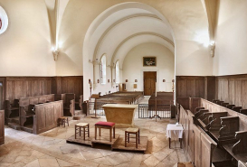 Vue intérieure depuis le choeur. © Région Bourgogne-Franche-Comté, Inventaire du patrimoine