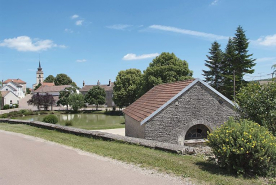 Elévation postérieure. © Région Bourgogne-Franche-Comté, Inventaire du patrimoine