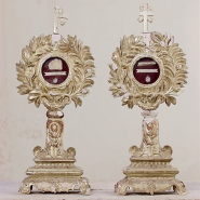 Vue de deux reliquaires. © Région Bourgogne-Franche-Comté, Inventaire du patrimoine
