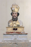 Buste de saint Martin, vue d'ensemble. © Région Bourgogne-Franche-Comté, Inventaire du patrimoine