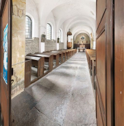 Nef, vue depuis l'entrée. © Région Bourgogne-Franche-Comté, Inventaire du patrimoine