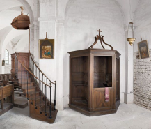 Bras gauche du transept, mur antérieur. © Région Bourgogne-Franche-Comté, Inventaire du patrimoine