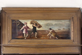 Dessus-de-porte de la salle des archives. © Région Bourgogne-Franche-Comté, Inventaire du patrimoine