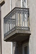 Pavillon postérieur de l'aile droite : détail d'un balcon ajouté postérieurement. © Région Bourgogne-Franche-Comté, Inventaire du patrimoine