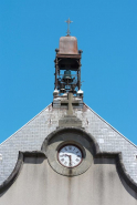 Campanile et fronton de la chapelle. © Région Bourgogne-Franche-Comté, Inventaire du patrimoine