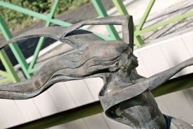 Détail du visage. © Région Bourgogne-Franche-Comté, Inventaire du patrimoine