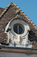 Tourelle d'escalier : lucarne. © Région Bourgogne-Franche-Comté, Inventaire du patrimoine