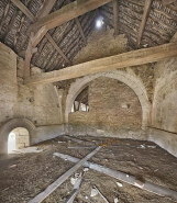 Ancienne chapelle : pièce aménagée à l'étage. © Région Bourgogne-Franche-Comté, Inventaire du patrimoine