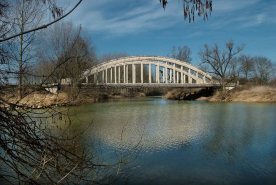 Pont de la Culée, il permet de traverser la Seille en direction de Branges. © Région Bourgogne-Franche-Comté, Inventaire du patrimoine