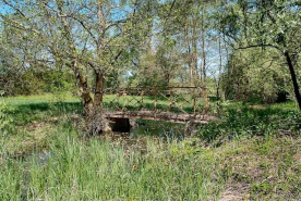 Passerelle métallique sur le Bief Michaud. © Région Bourgogne-Franche-Comté, Inventaire du patrimoine
