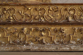 Détail des gradins. © Région Bourgogne-Franche-Comté, Inventaire du patrimoine