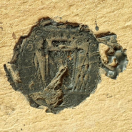 Le Songe de saint Joseph, détail du sceau apposé au revers. © Région Bourgogne-Franche-Comté, Inventaire du patrimoine