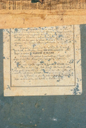 Détail : inscription manuscrite au revers. © Région Bourgogne-Franche-Comté, Inventaire du patrimoine