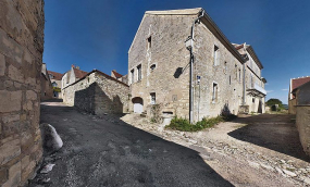 Vue d'ensemble des façades postérieures. © Région Bourgogne-Franche-Comté, Inventaire du patrimoine