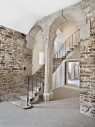 Escalier situé près de la chapelle. © Région Bourgogne-Franche-Comté, Inventaire du patrimoine