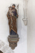 Statue de saint Joseph et l'Enfant Jésus : vue d'ensemble. © Région Bourgogne-Franche-Comté, Inventaire du patrimoine