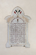 Vue d'ensemble d'une plaque commémorative. © Région Bourgogne-Franche-Comté, Inventaire du patrimoine