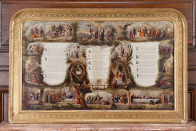 Canons d'autel : canon central. © Région Bourgogne-Franche-Comté, Inventaire du patrimoine