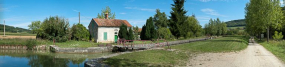 Vue d'ensemble du site d'écluse. © Région Bourgogne-Franche-Comté, Inventaire du patrimoine