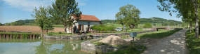 Vue d'ensemble du site d'écluse. © Région Bourgogne-Franche-Comté, Inventaire du patrimoine