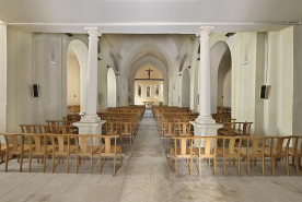 Vue intérieure, vers le choeur. © Région Bourgogne-Franche-Comté, Inventaire du patrimoine