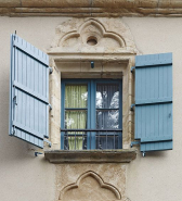 Détail : baie du troisième niveau. © Région Bourgogne-Franche-Comté, Inventaire du patrimoine