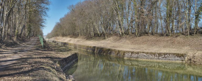 L'entrée de la tranchée du Creusot. Au fond : les ponts. © Région Bourgogne-Franche-Comté, Inventaire du patrimoine