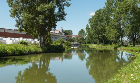 Vue d'ensemble de l'usine, rive gauche. © Région Bourgogne-Franche-Comté, Inventaire du patrimoine