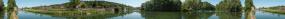 Panorama de la râcle de Mailly-la-Ville avec le barrage sur l'Yonne. © Région Bourgogne-Franche-Comté, Inventaire du patrimoine