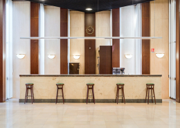 Comptoir du foyer-bar. © Région Bourgogne-Franche-Comté, Inventaire du patrimoine