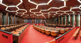 Vue panoramique de la salle des Assemblées. © Région Bourgogne-Franche-Comté, Inventaire du patrimoine