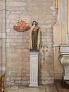 Vue d'ensemble de la statue de sainte Thérèse. © Région Bourgogne-Franche-Comté, Inventaire du patrimoine