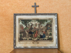 Sixième station : Véronique essuie la face de Jésus. © Région Bourgogne-Franche-Comté, Inventaire du patrimoine