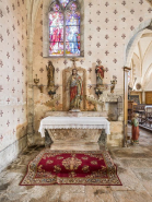 Autel de la chapelle nord. © Région Bourgogne-Franche-Comté, Inventaire du patrimoine