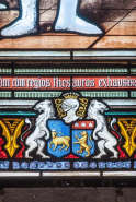 Détail du vitrail de Saint Louis. © Région Bourgogne-Franche-Comté, Inventaire du patrimoine