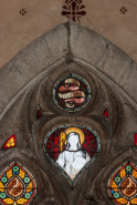 Détail de saint Hugues. © Région Bourgogne-Franche-Comté, Inventaire du patrimoine
