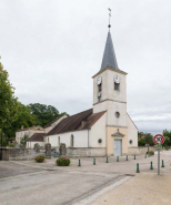 Vue rapprochée de l'église. © Région Bourgogne-Franche-Comté, Inventaire du patrimoine