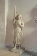 Statue de sainte Jeanne d'Arc, chapelle sud. © Région Bourgogne-Franche-Comté, Inventaire du patrimoine
