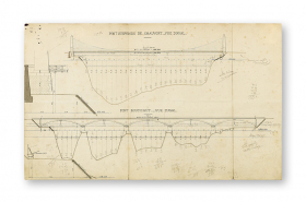 Pont suspendu de Chauvort et pont Me Boucicaut. © Région Bourgogne-Franche-Comté, Inventaire du patrimoine