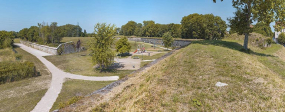Fortification d'agglomération bastion demi-lune © Région Bourgogne-Franche-Comté, Inventaire du patrimoine