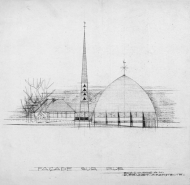 Église presbytère centre paroissial clocher cloche © Région Bourgogne-Franche-Comté, Inventaire du patrimoine