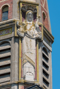 Église clocher baie sculpture bas-relief © Région Bourgogne-Franche-Comté, Inventaire du patrimoine