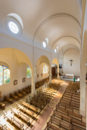 Église nef verrière chemin de croix choeur vaisseau © Région Bourgogne-Franche-Comté, Inventaire du patrimoine