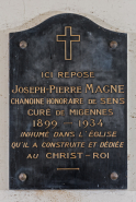 Plaque commémorative © Région Bourgogne-Franche-Comté, Inventaire du patrimoine