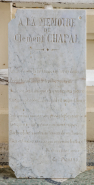Dalle funéraire inscription © Région Bourgogne-Franche-Comté, Inventaire du patrimoine