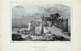 Fortification d'agglomération porte de ville © Archives départementales de Saône-et-Loire