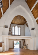 Église tribune fonts baptismaux baie © Région Bourgogne-Franche-Comté, Inventaire du patrimoine
